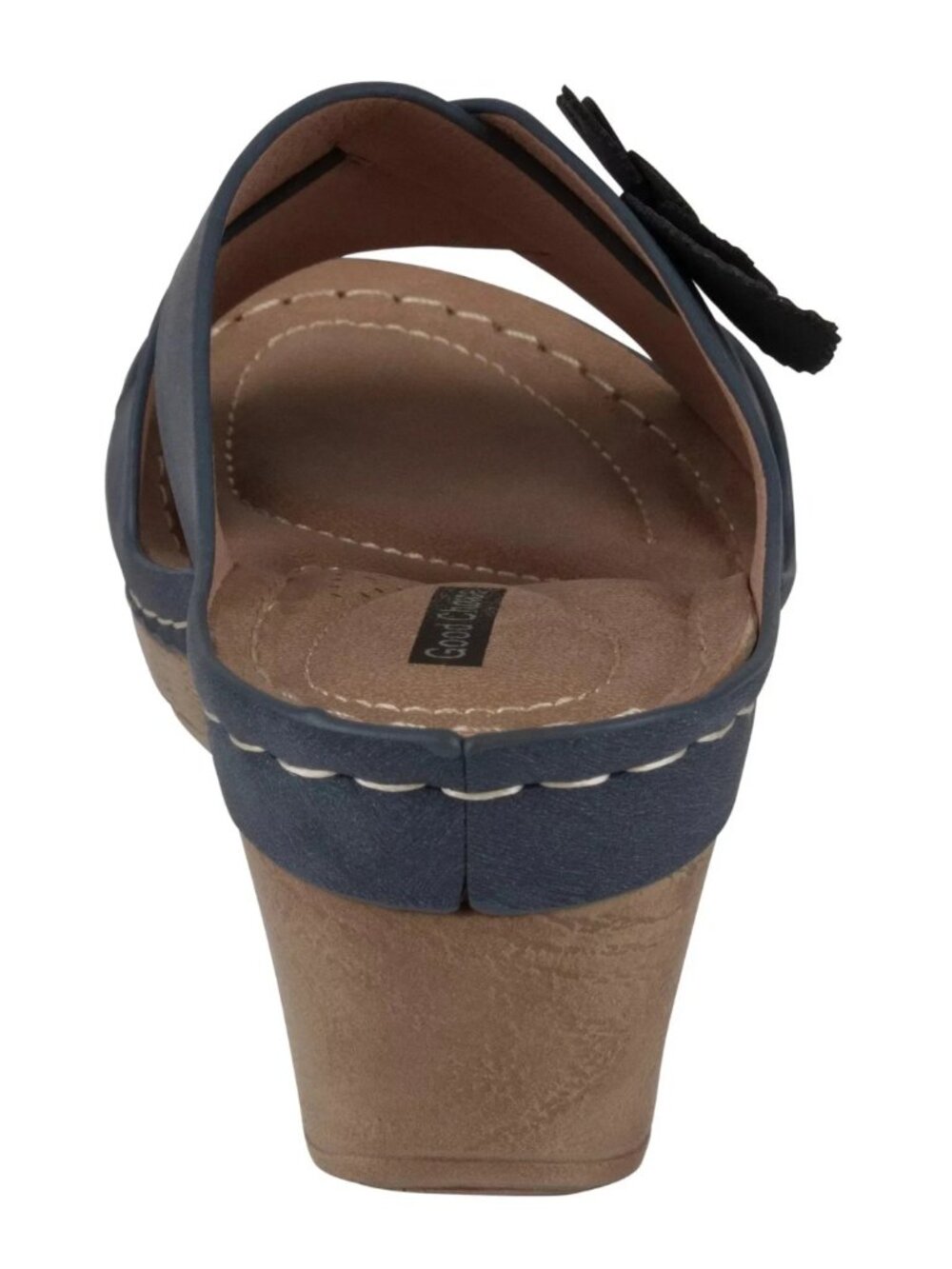 GC Shoes Selly Navy Wedge Sandals Women’s Size 9 NWT - Picture 4 of 4